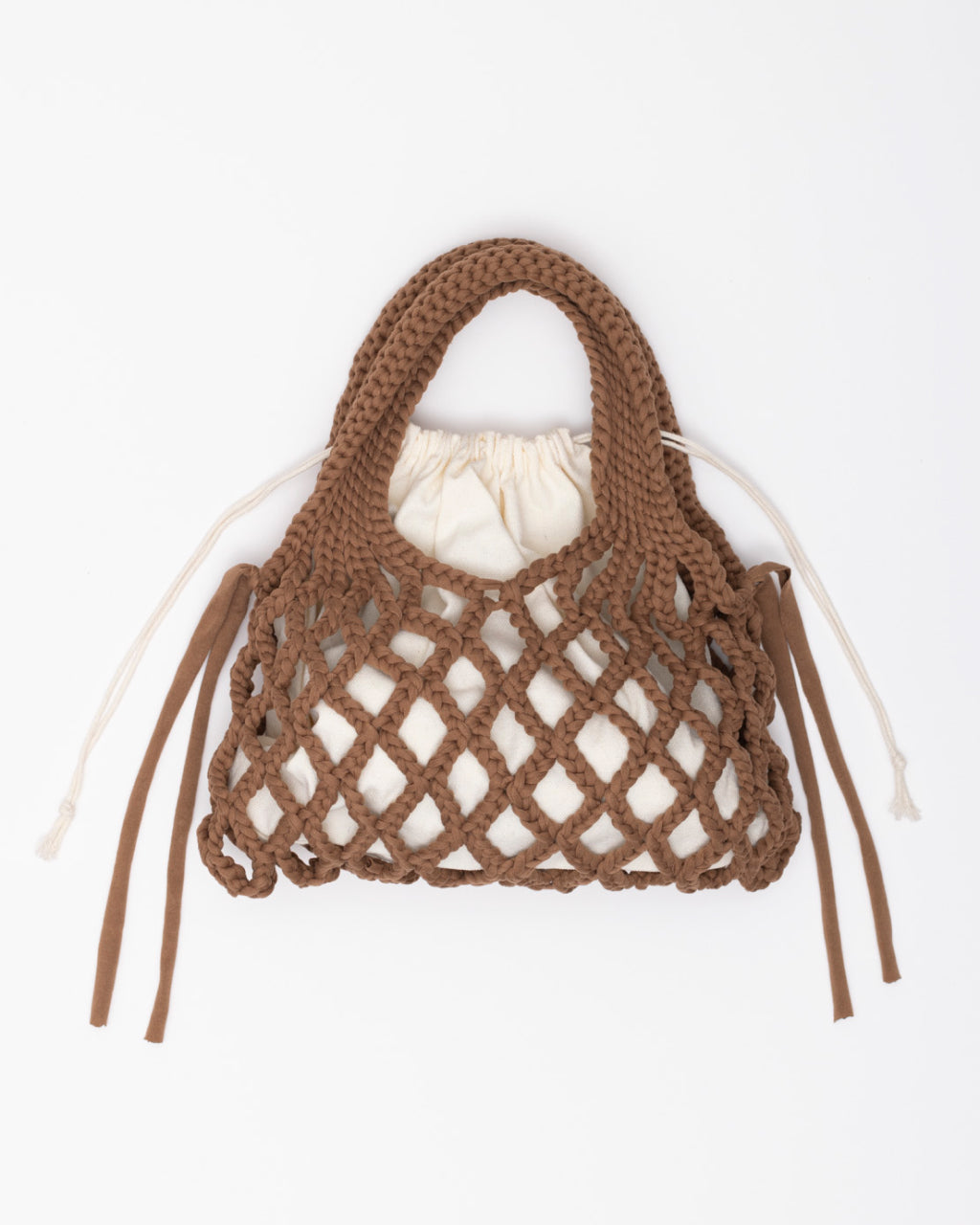 BOLSO CROCHET BOHO BEIGE