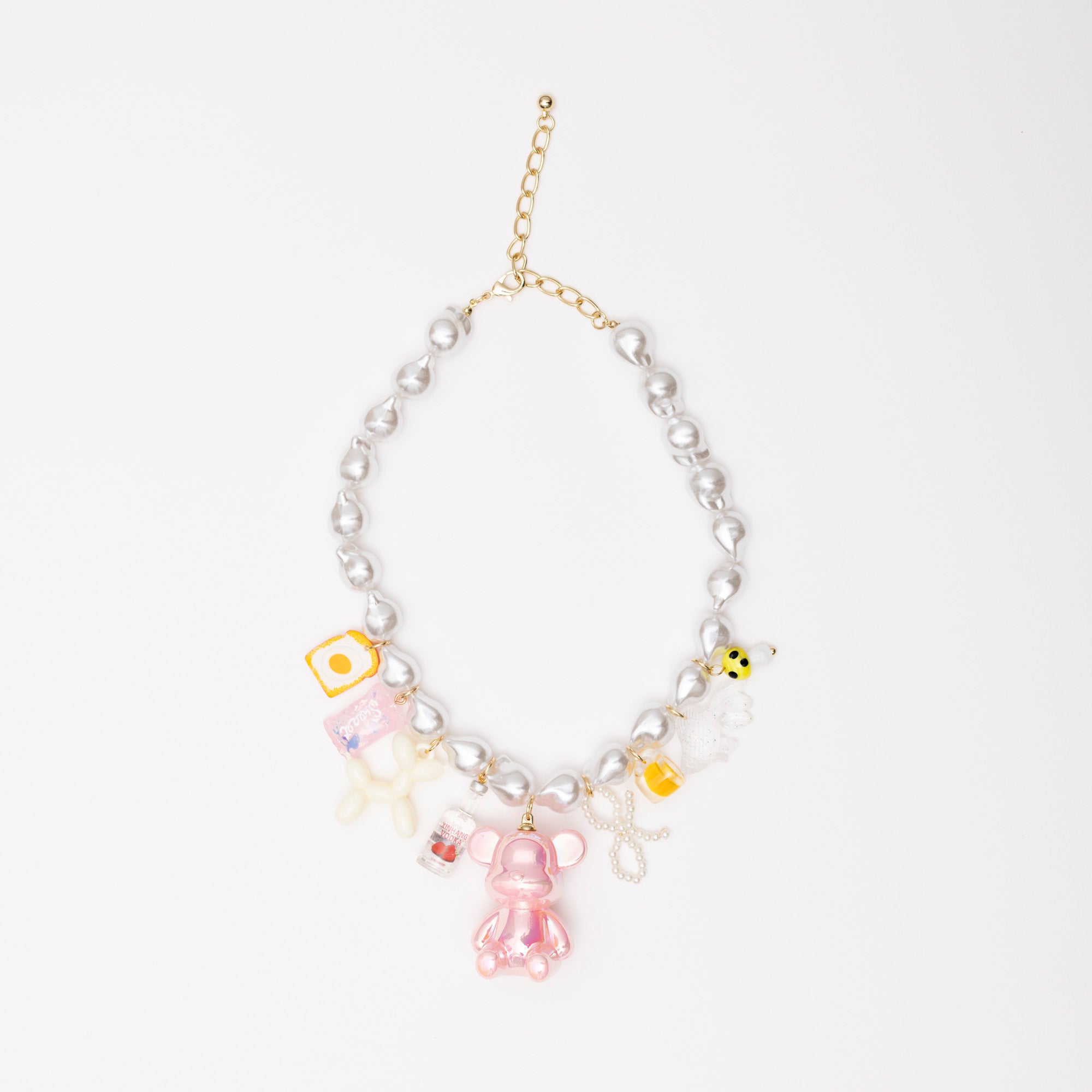 COLLAR PINK BEAR CHARMS