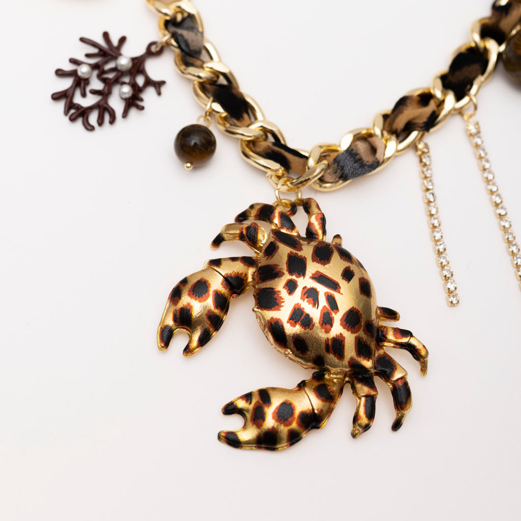 COLLAR ANIMAL PRINT MEDITERRANEO