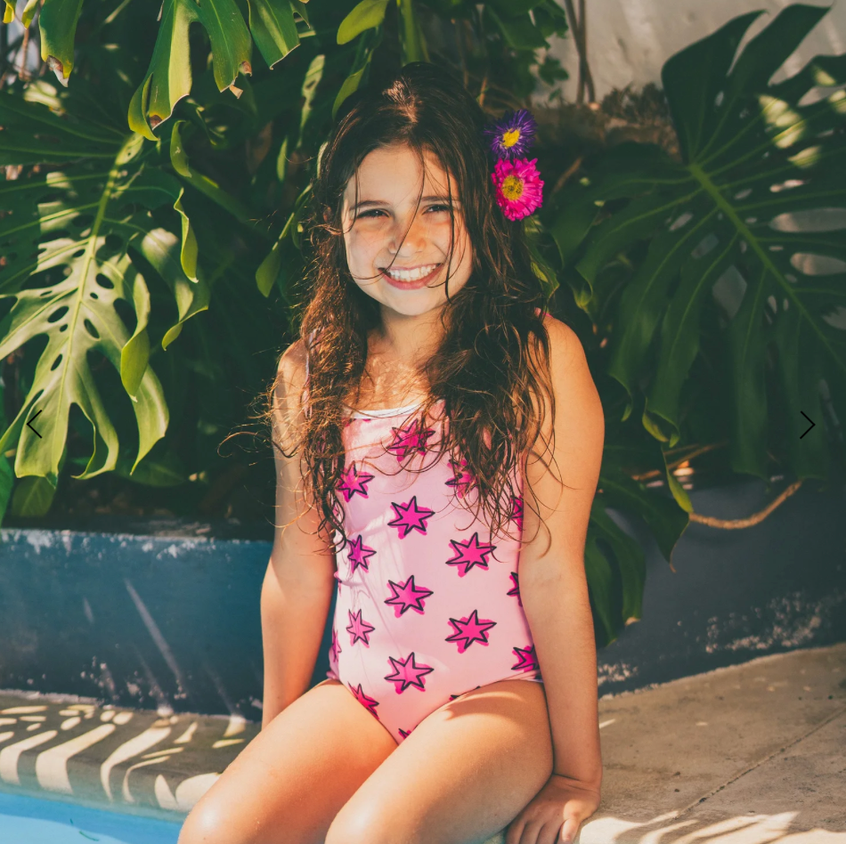 Badeanzug PINK STAR KIDS